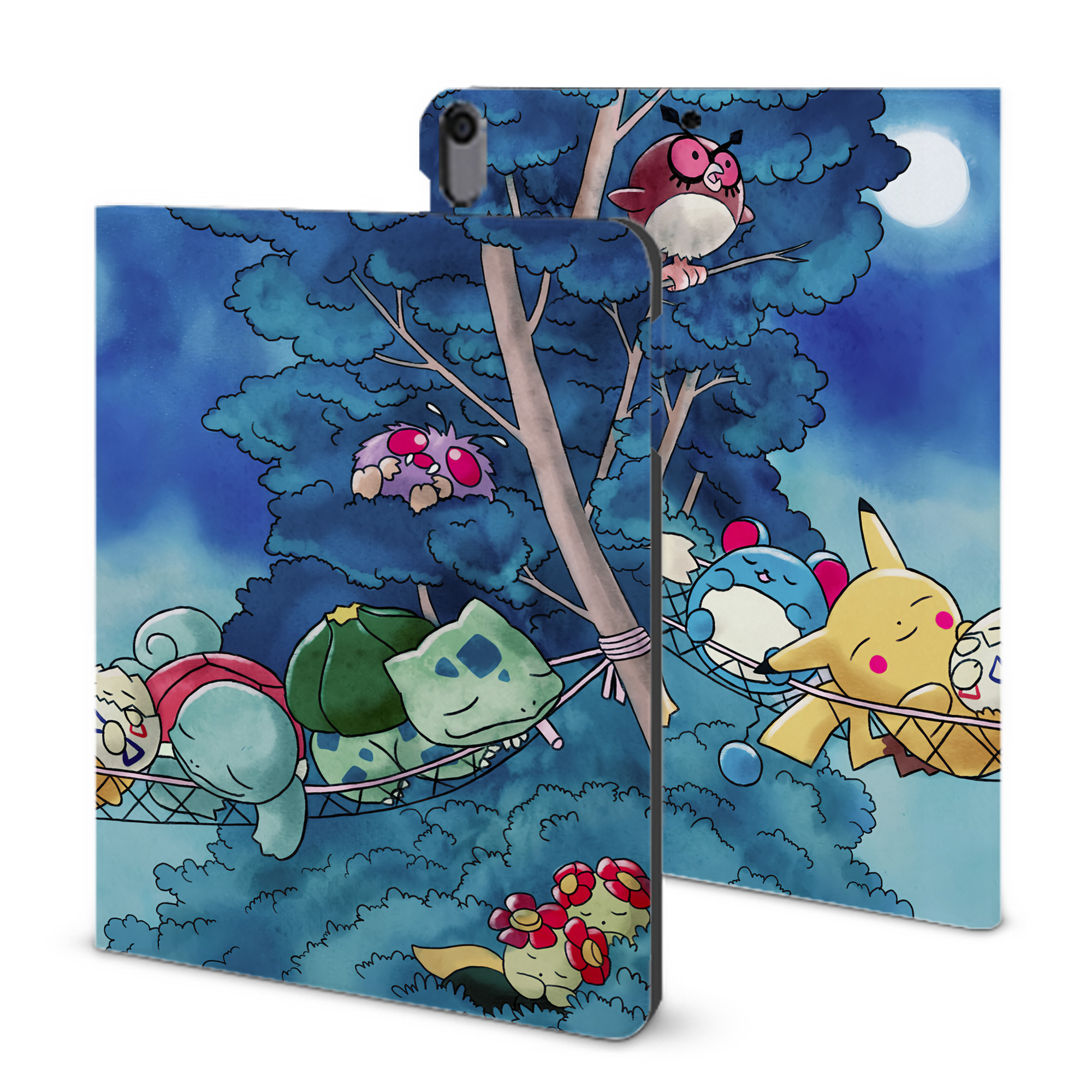 （画像用） ポケットモンスター Pokémon IPad ケース ブック型 PUレザー TPU 耐衝撃 軽量 薄型 ペン収納なし 全面保護 IPad 各モデル対応